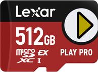 Lexar 512GB microSDXC Express PLAY Pro Express 7.1 UHS-I C10 U3 V30 (LMSXPS0512G-BNNNG)