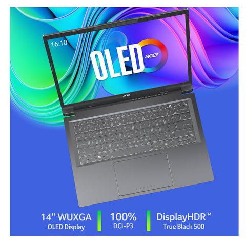 ACER ASPIRE 14 AI A14-52M-55D0 COPILOT+ 14" OLED WUXGA INTEL CORE ULTRA 5 226V RAM 16GB-SSD 512GB NVMe-INTEL ARC GRAPHICS-WI-FI 6E-WIN 11 PROF (NX.JFVET.006)