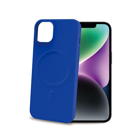 CELLY APPLE iPHONE 15 COVER CROMOMAG COMPATIBILE MAGSAFE IN TPU BLU