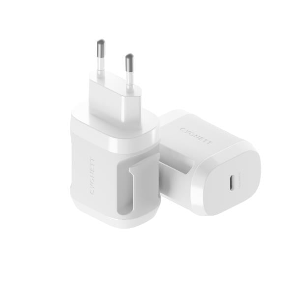 CYGNETT POWERMAXX CARICABATTERIE DA RETE 30 W 5A USB-C BIANCO