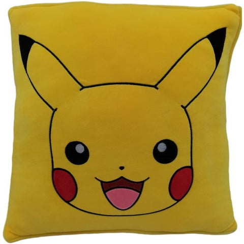 Cuscino Premium - Quadrato - POKEMON - Pikachu - Microfibra - 40 cm