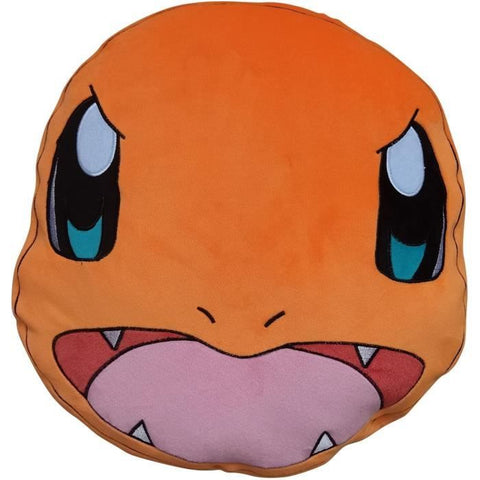 Cuscino 3D Premium - POKEMON - Viso di Charmander - Microfibra - 40 cm