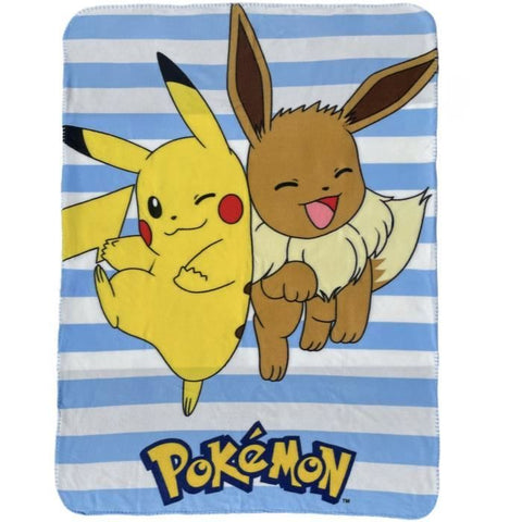 Plaid - POKEMON - Pikachu e Eevee - 100 x 140 cm