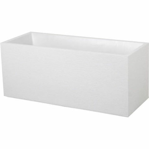 Vaso rettangolare da Balcone EDA EDA Graphit Bianco polipropilene Plastica 99,5 x 39 x 43 cm