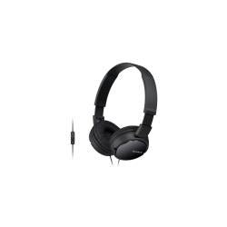 SONY MDR-ZX110AP CUFFIE CON MICROFONO CAVO 1.2MT JACK 3.5MM VOLUMI SEPARATI PER CANALE COLORE BLACK GARANZIA ITALIA (MDRZX110APB.CE7)