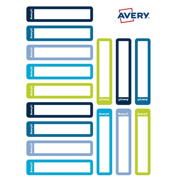 AVERY CONF 30 ETICHETTE ADESIVE PER PENNE E MATITE 10X50 mm BIANCO