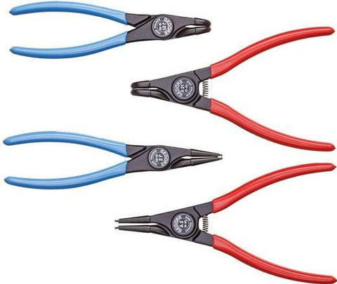 Gedore 1692283 Zangen-Set Passend fr (Seegeringzangen) Auen- und Innenringe 19-60 mm 19-60 mm Spitzenform (Details) gerade, abgewinkelt 90