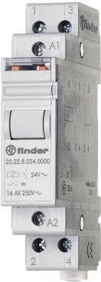 Finder Stromsto-Schalter Hutschiene 1 St. 20.22.8.012.4000 2 Schlieer 12 V/AC 16 A 4000 VA (20.22.8.012.4000)