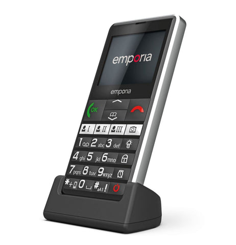 Emporia emporiaPURE-LTE Seniorentelefon - Schwarz - 2,3" Display - 4G - Notruftaste (V76.LTE.v3.bk.01)