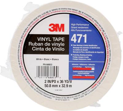 3M 471IW-W50-D PVC-Klebeband Wei (L x B) 33 m x 50 mm 1 Rolle(n) (471IW-W50-D)