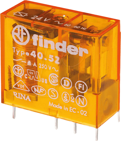 FINDER S.p.A. 40.52.8.230.5000 Printrelais 230 V/AC 8 A 2 Wechsler 1 St. (40.52.8.230.5000)