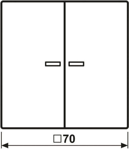 Jung HOME Taster 2fach BTLS17102WW 1 (BTLS17102WW)