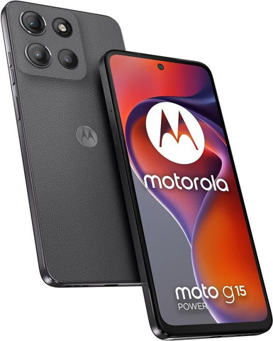 Motorola moto g15 power 17,1 cm (6.72") Dual-SIM Android 15 4G USB Typ-C 8 GB 256 GB 6000 mAh Grau (PB6G0001PL)