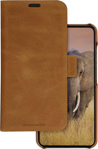 DBRAMANTE1928 Lynge - Galaxy A55 5G - Full-grain leather - Tan (LY55GT006144)