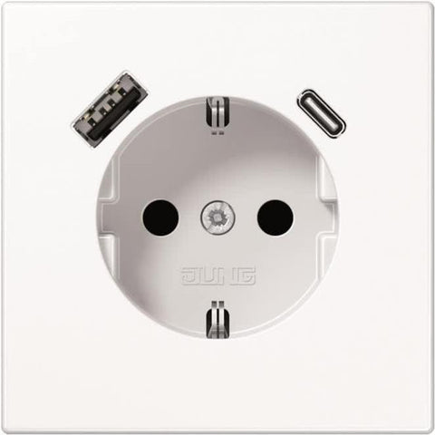 Jung SCHUKO Steckdose mit USB Typ AC LS1520-15CAWW (LS1520-15CAWW)