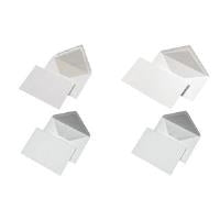 MAILmedia Briefumschlag, Seidenfutter, B6, wei nassklebend, Spitzklappe, 80 g/qm, wei matt, graues Seiden- - 1 Stck (232390)