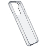 *** Cellular Line Cover Clear Strong per Galaxy S22+ Custodia rigida con bordi in gomma con tecnologia antibatterica integrata