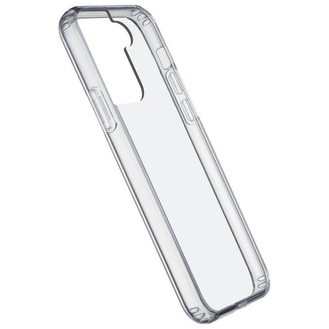 *** Cellular Line Cover Clear Strong per Galaxy S22+ Custodia rigida con bordi in gomma con tecnologia antibatterica integrata