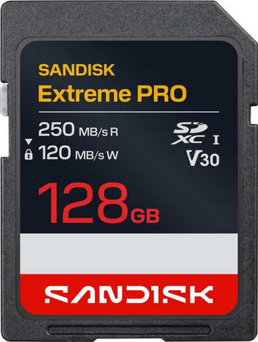 SanDisk SDXC Extreme PRO 128 GB UHS-I V30 U3 bis 200 MB/s Lesen 4K UHD