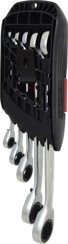 KS TOOLS DUO GEAR Ringmaulschlssel-Satz,Maul-Ratschenfunktion,5-tlg., umschaltbar (503.5905)