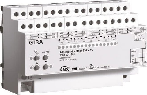 GIRA Aktor 216100 KNX/EIB Jalousie 8ach 230VAC REG (216100)
