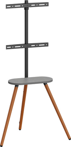 InLine woodstand II - TV-Standfu mit Ablage - Dreibein - 43"-65" (110-165cm) (23133W)