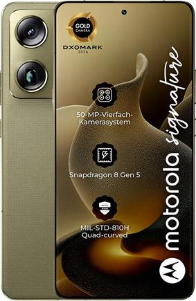 Motorola Signature 5G 16/512GB Android 16 Smartphone Martini Olive (PBAB0003SE)