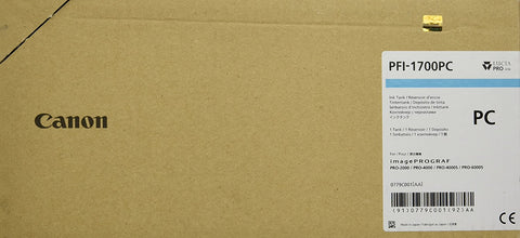 Canon PFI-1700 PC - 700 ml - Photo Cyan - Original - Tintenbehlter - fr imagePROGRAF PRO-2000, PRO-4000, PRO-4000S, PRO-6000S (0779C001AA)