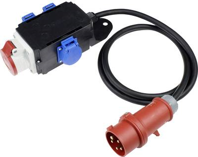 as-Schwabe 61520 Stromverteilereinheit (PDU) 4 AC-Ausgnge Schwarz - Rot (61520)