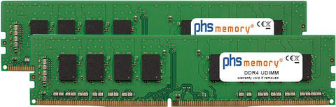 PHS-memory 64GB (2x32GB) Kit RAM Speicher kompatibel mit QNAP TVS-682 DDR4 UDIMM 2666MHz PC4-2666V-U (SP520360)