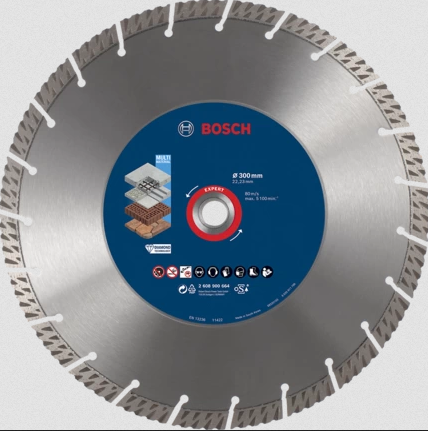 Bosch Expert Multi Material - Diamant-Schneidscheibe - fr Beton, Stahlbeton, Ziegelsteine, Porenbeton - 300 mm