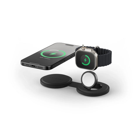 Satechi OntheGo 2-in-1 Wireless Charger Black (ST-QTG21K)
