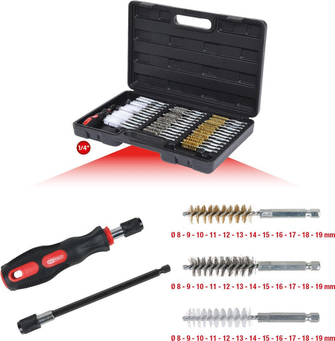 KS TOOLS MASTER Reinigungs-Brsten-Satz, 38-tlg. (340.0010)