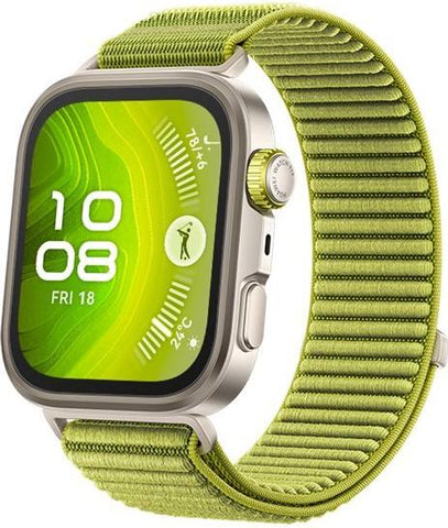 Huawei Watch Fit 4 Pro Smartwatch Titanium Green Nylon-Armband 1,82" AMOLED GPS (6942103155062)