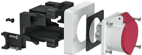 CEE-Gerteeinbaudose 71GDCEE16 16 A 118x98x125 graphitschwarz (6119483)