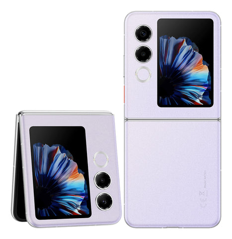 Nubia Flip 2 - 5G Smartphone - Dual-SIM - RAM 8 GB / Interner Speicher 256 GB - OLED-Display - 6.9" - 2790 x 1188 Pixel (120 Hz) - 2x Rckkameras 50 MP, 2 MP - front camera 32 MP - Lila-Violett (1234