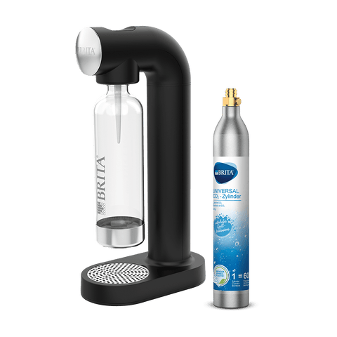 Brita sodaONE - Schwarz - Silber - Polyethylenterephthalat - 129 mm - 240 mm - 450 mm (113193)