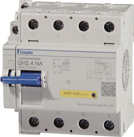 DOEPKE DHS4-063NA Lasttrennschalter mit Not-Aus (9900009)