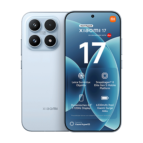 Xiaomi 17 5G Smartphone 12GB RAM 512GB Ice Blue 6.3" OLED IP68