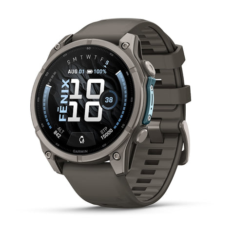 Garmin Fenix 9 - 47 mm, AMOLED Pebble Gray QuickFit-Silikon-Armband (010-04762-01)