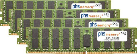 PHS-memory 256GB (4x64GB) Kit RAM Speicher fr Apple iMac Pro '10-Core' 3.0GHz 68,60cm (27") (5K, Late 2017) DDR4 RDIMM 2666MHz PC4-2666V-R (SP296654)