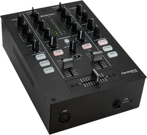 OMNITRONIC PM-202FX 2-Kanal-DJ-Mixer mit Filter, FX und Bluetooth (10006865)