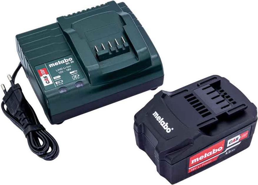 Metabo 685192000 Akku-Set 18V Li-Ion (4,0 Ah) , Akku und Ladegert (685192000)
