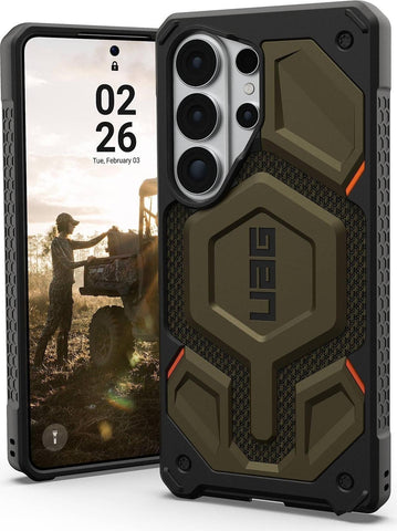 UAG Urban Armor Gear Monarch Pro Case mit Magnet-Modul Samsung Galaxy S26 Ultra kevlar element grn 21451311397B (21451311397B)