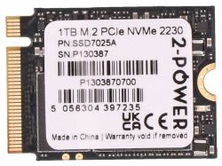 2-Power SSD7025A drives allo stato solido (1TB M.2 PCIe NVMe 2230)