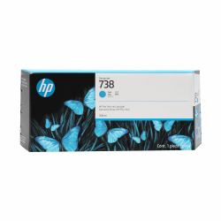 HP Cartuccia di inchiostro ciano 738 DesignJet da 300 ml (HP 738 - 300 ml - ciano - originale - DesignJet - cartuccia d'inchiostro - per DesignJet T950)