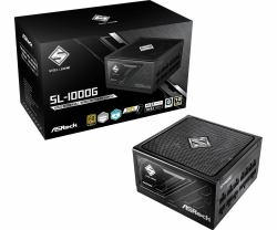 Asrock 1000W Steel Legend SL-1000G PSU, Fully Modular, 80+ Gold, Cybenetics Platinum & Lambda A, ATX 3.1, PCIe 5.1