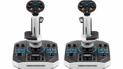 Thrustmaster Sol-R 2 HOSAS Space Sim Duo Nero, Bianco USB Flightstick Analogico/Digitale PC (Thrustmaster SOL-R2 Space Sim DUO Joystick)