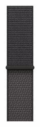 Apple MFFM4ZM/A accessorio indossabile intelligente Band Grigio scuro Nylon, Poliestere riciclato, Spandex (46MM DARK GRAY SPORT LOOP)