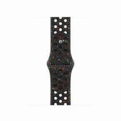 Apple MGAE4ZM/A accessorio indossabile intelligente Band Nero Alluminio, Fluoroelastomero (42MM MIDNIGHT BLACK NIKE SB - S/M)